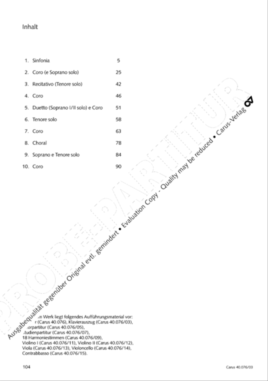 Hymn of Praise, MWV A 18 SSAATB scores gallery preview page 105