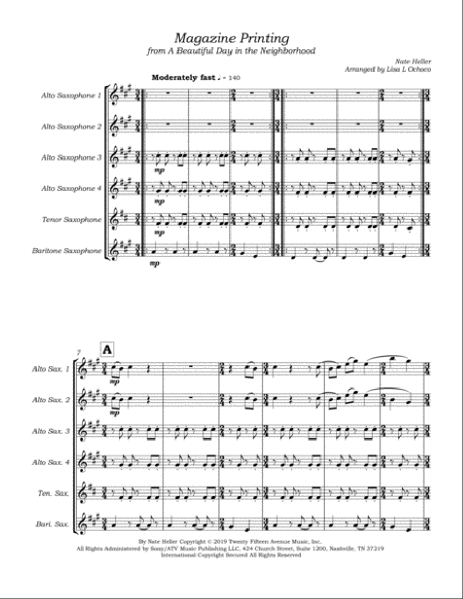 Magazine Printing Woodwind Ensemble scores gallery preview page 5