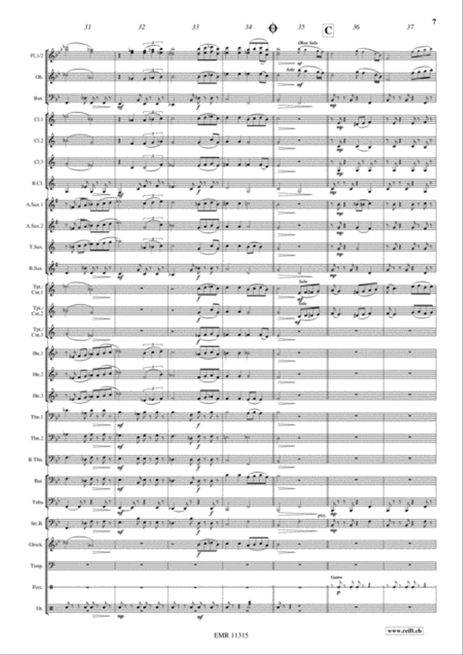 Por Una Cabeza Concert Band scores gallery preview page 8