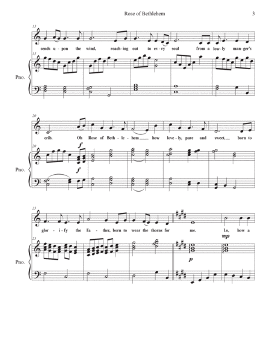 Rose Of Bethlehem High Voice scores gallery preview page 3