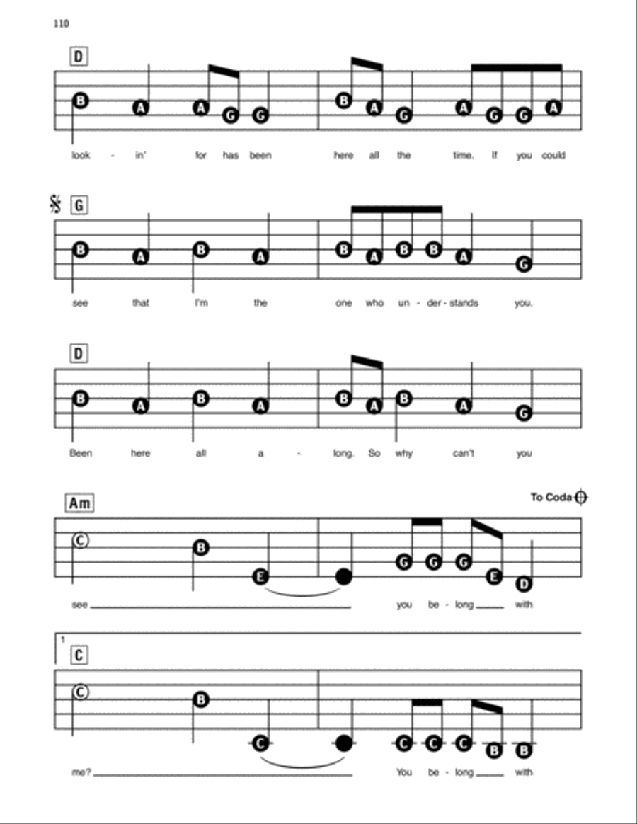 You Belong With Me Electronic Keyboard scores gallery preview page 3