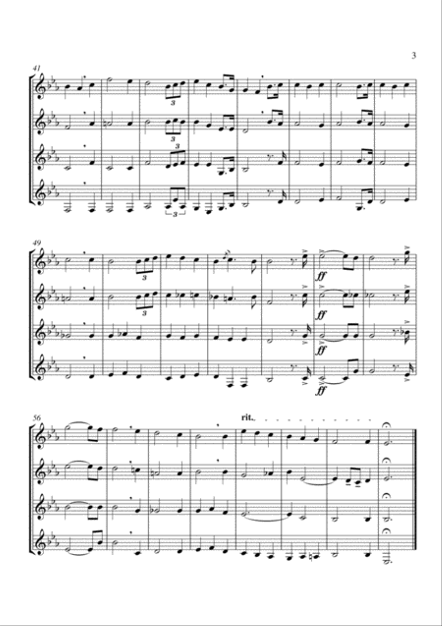 Pilgrims' Chorus from Tannhauser Choir scores gallery preview page 3