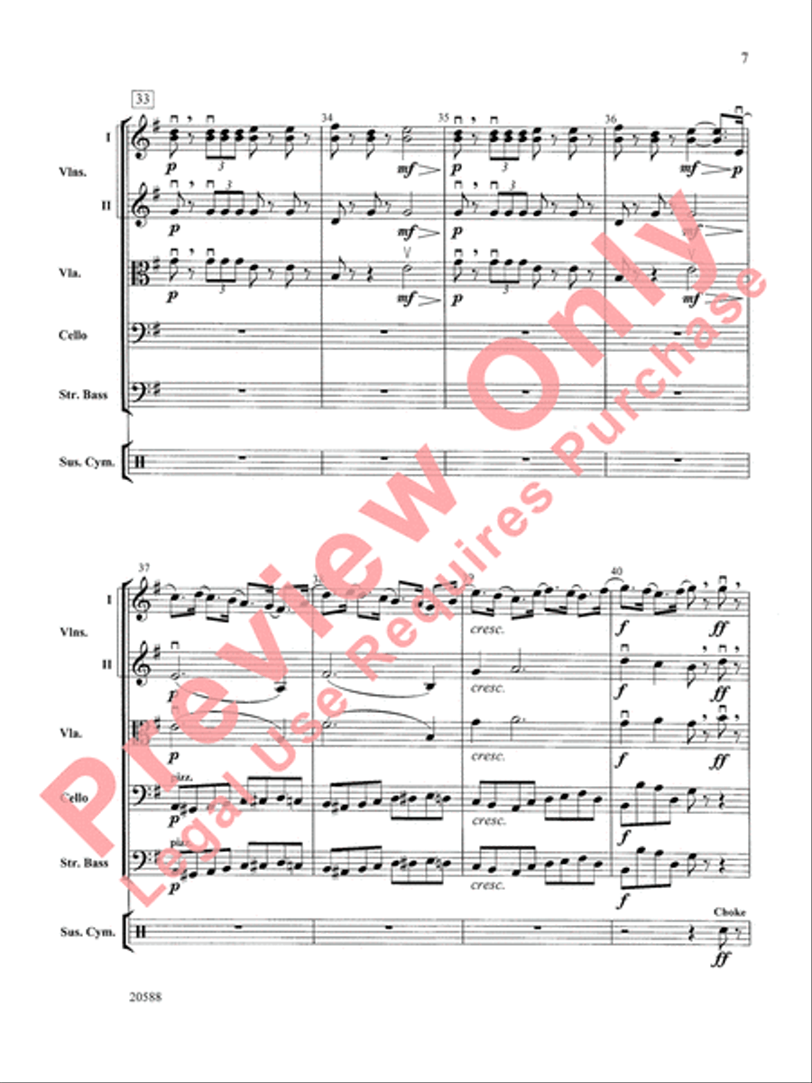 March of the Nutcracker String Orchestra scores gallery preview page 8