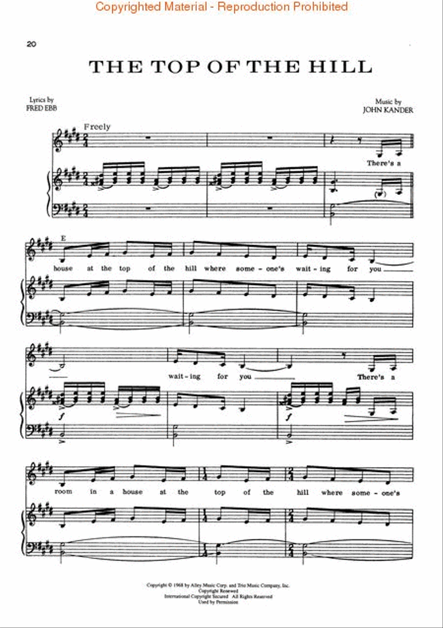 Zorba Piano, Vocal, Guitar scores gallery preview page 4