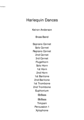 Harlequin Dances for Brass Band
