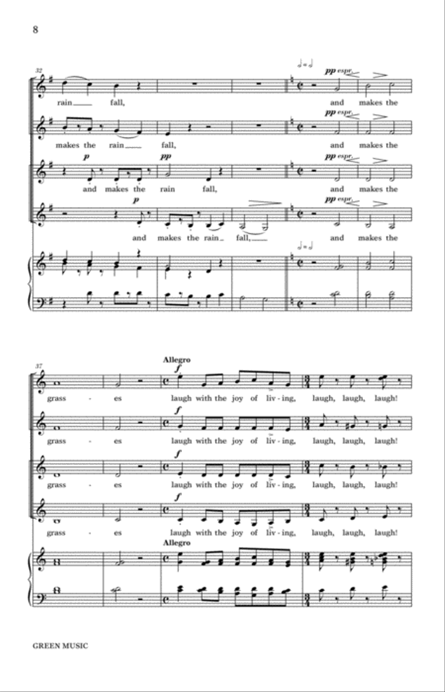 Green Music Green Music SSA scores gallery preview page 6