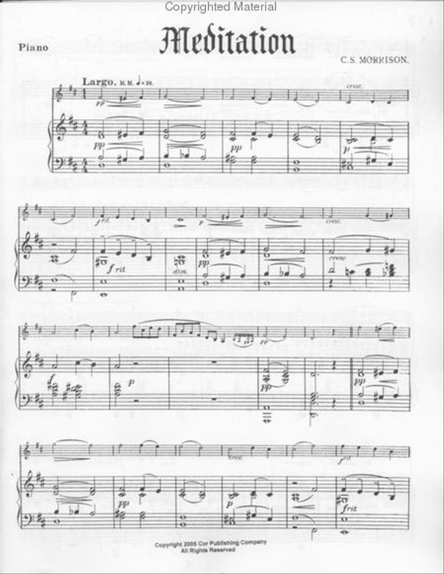 Meditation Violin scores gallery preview page 2