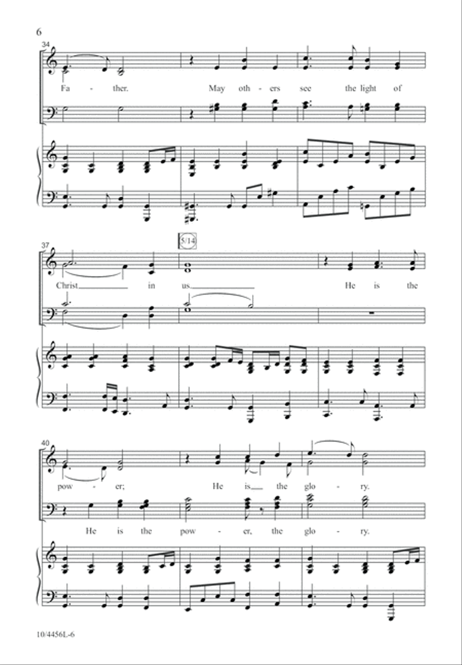 Our Faith in God Alone 4-Part scores gallery preview page 7