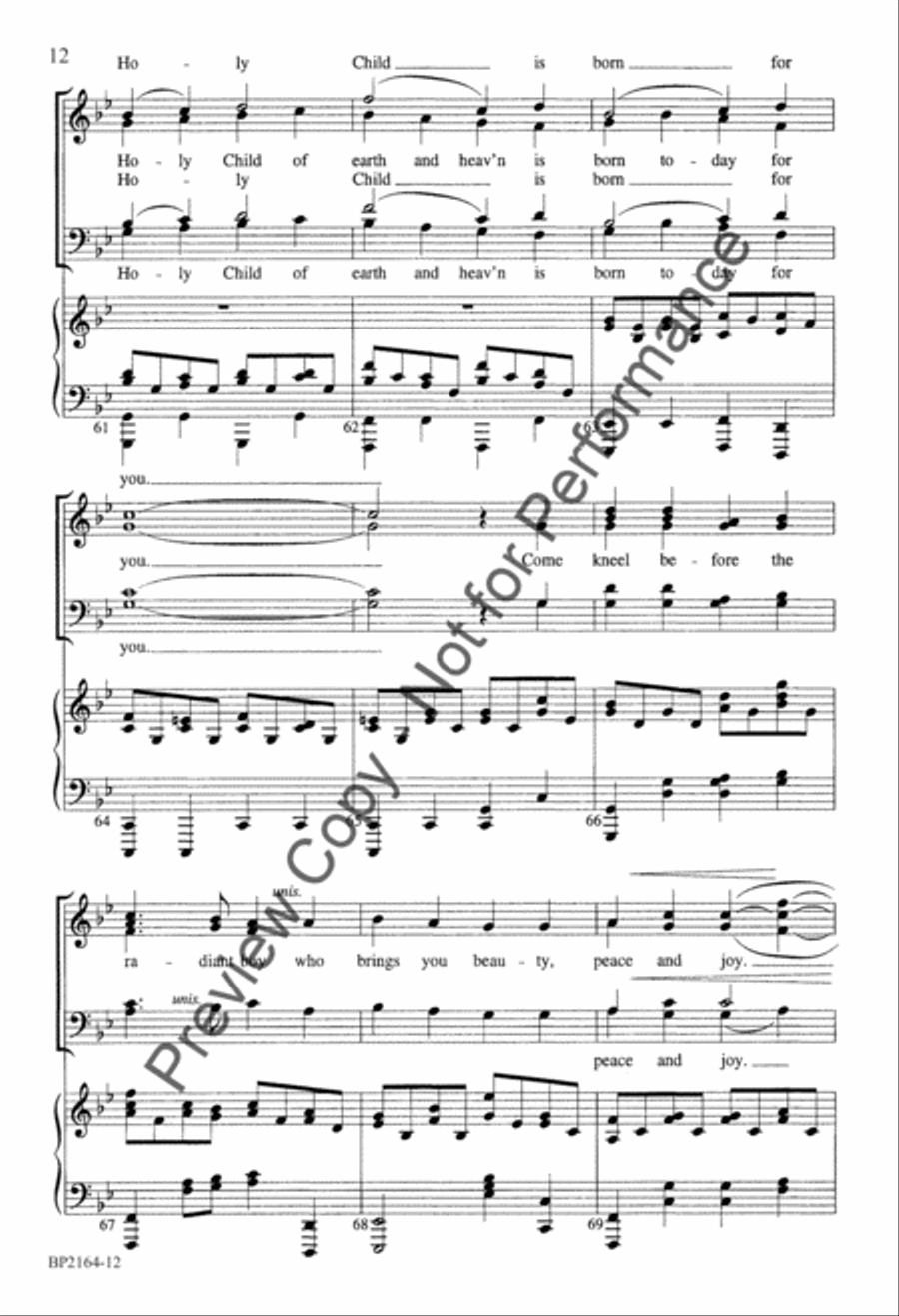 The Huron Carol 4-Part scores gallery preview page 13
