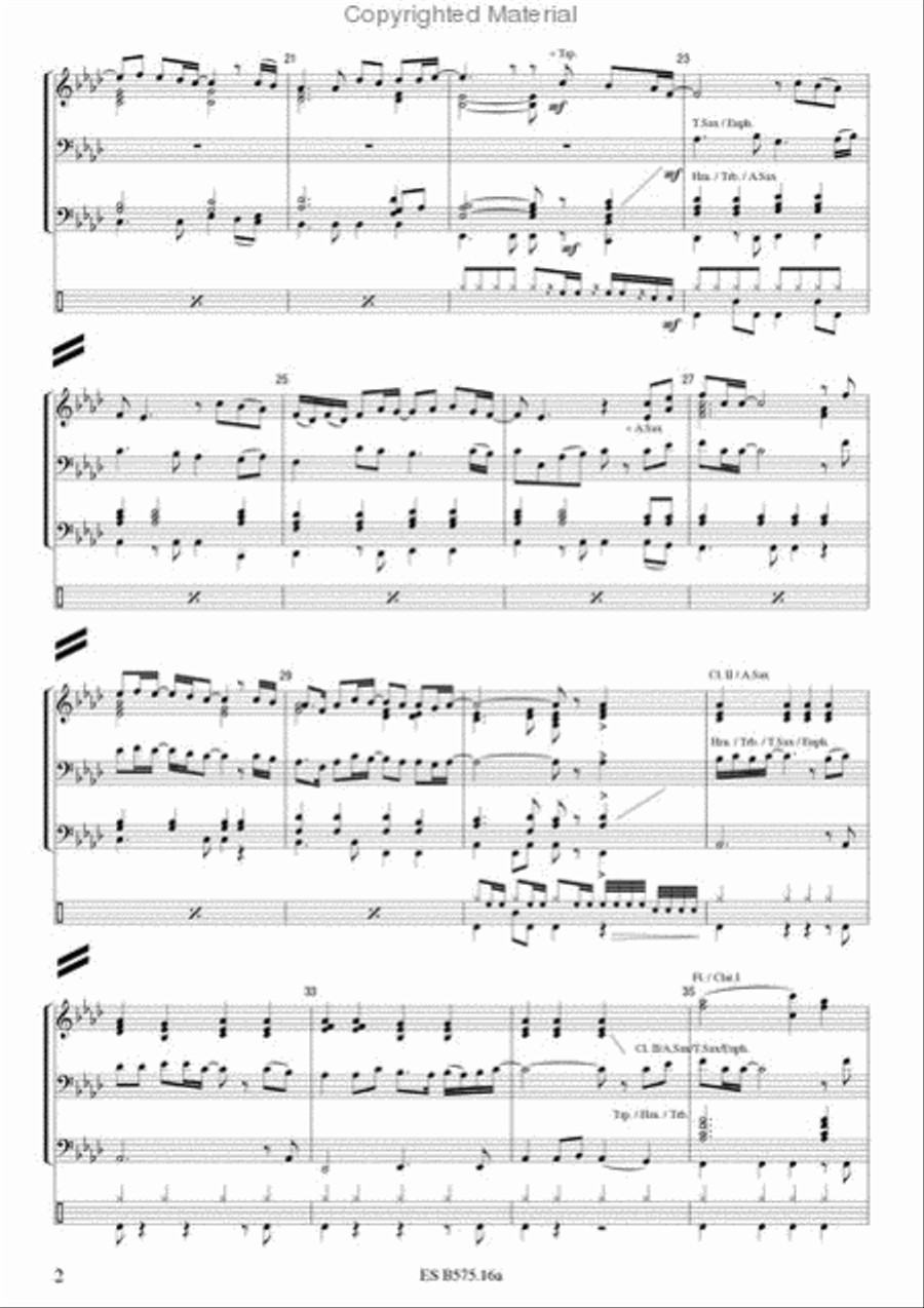 We Are the World Concert Band scores gallery preview page 4