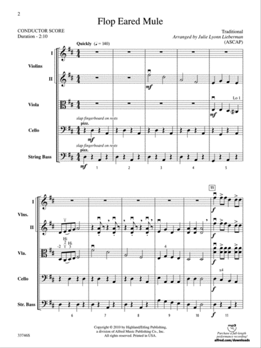 Flop Eared Mule String Orchestra scores gallery preview page 2