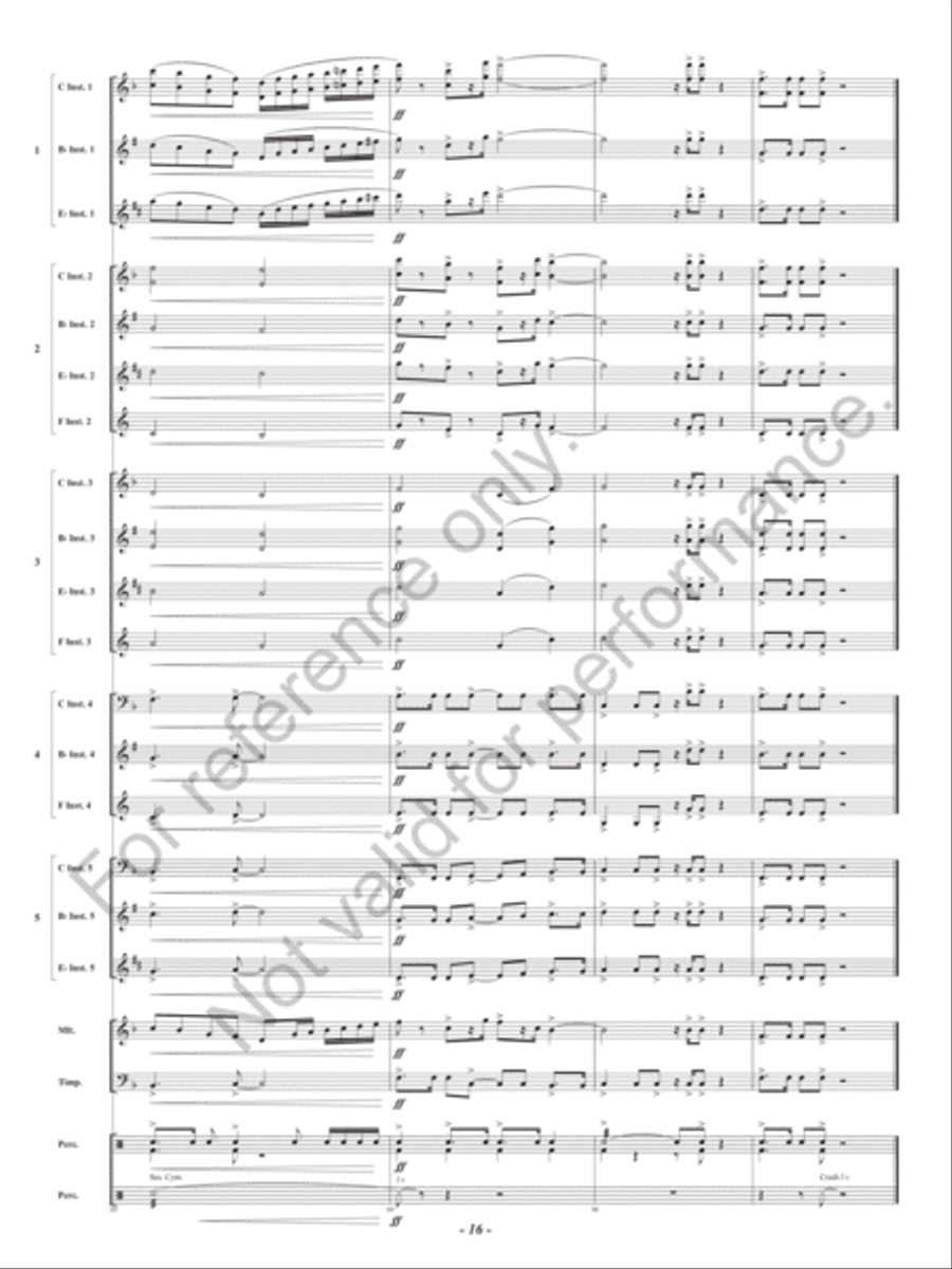 Hero Hero Concert Band scores gallery preview page 19