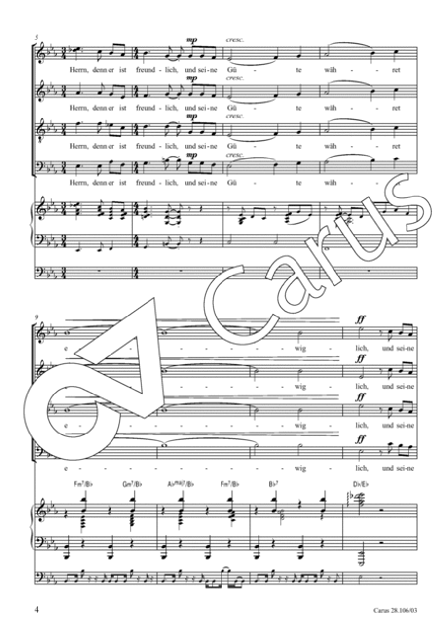 Die mit Schiffen auf dem Meer (Psalm 107) 4-Part scores gallery preview page 5