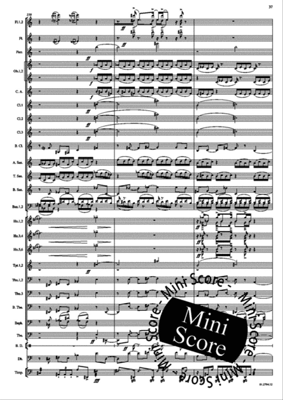 Concerto for Percussion and Band Concert Band scores gallery preview page 41