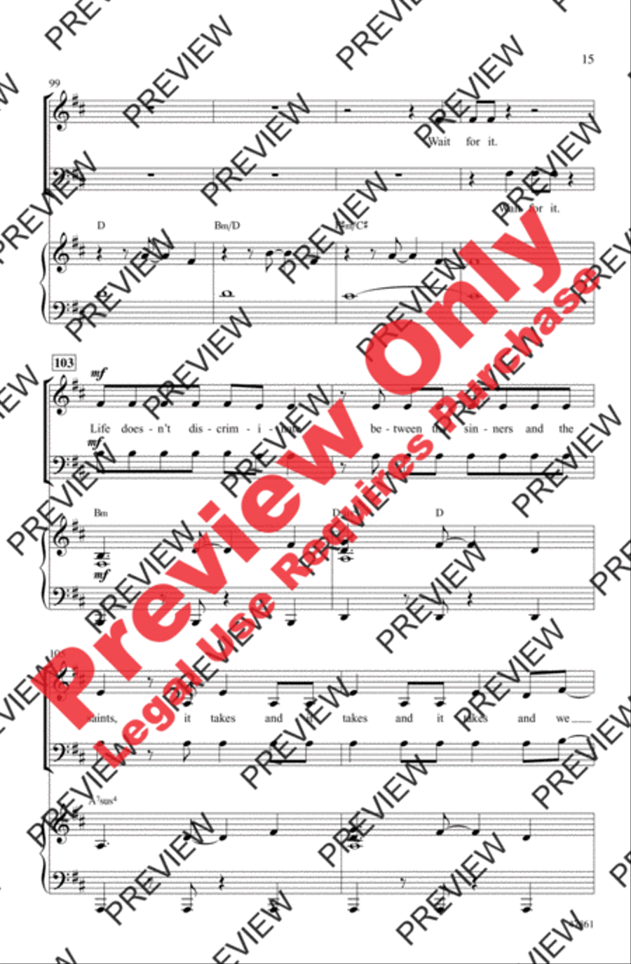 Hamilton Highlights 3-Part scores gallery preview page 15