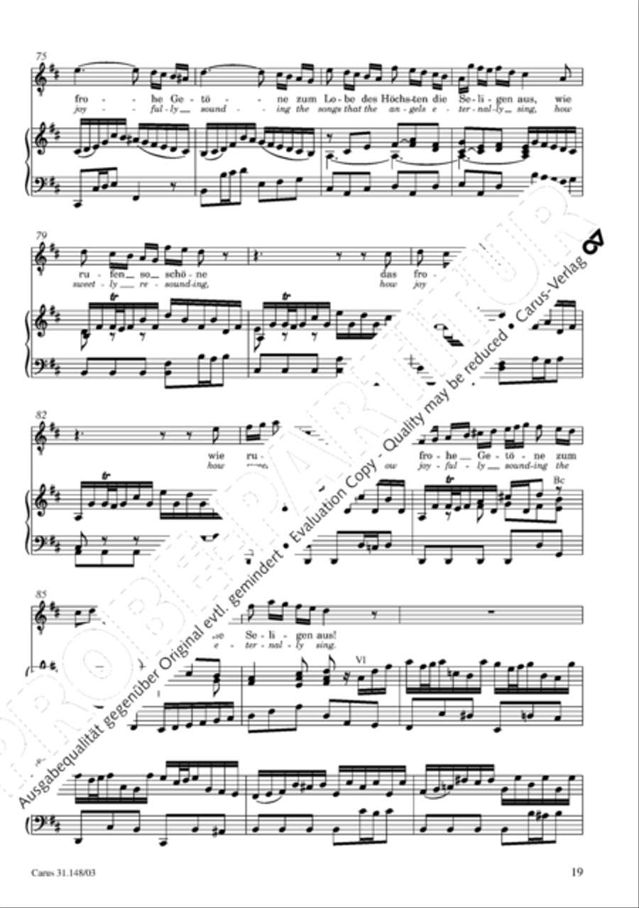 Give to the Lord glory due the Master (Bringet dem Herrn Ehre seines Namens) 4-Part scores gallery preview page 20