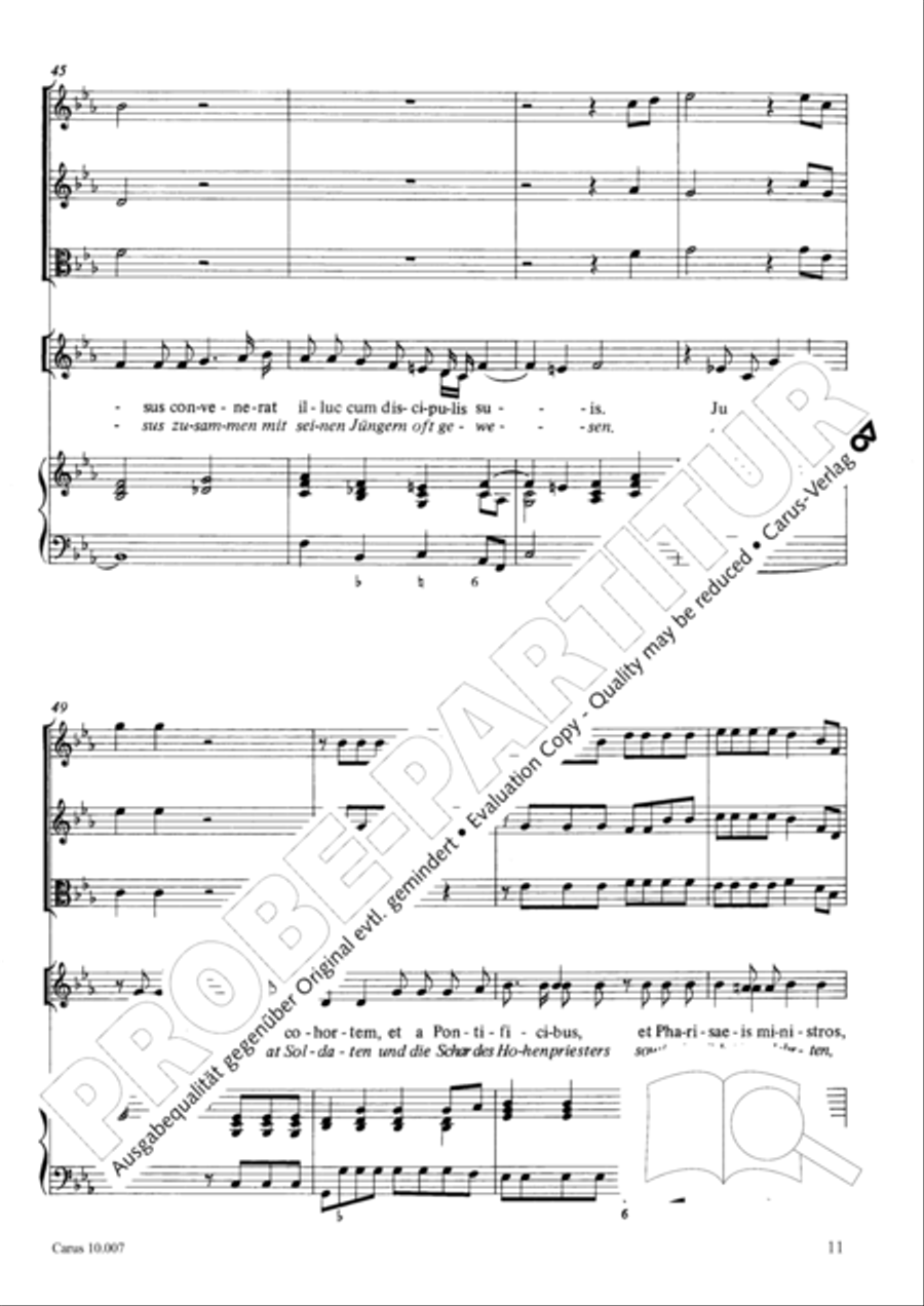 St. John Passion (Johannes-Passion) TB scores gallery preview page 12