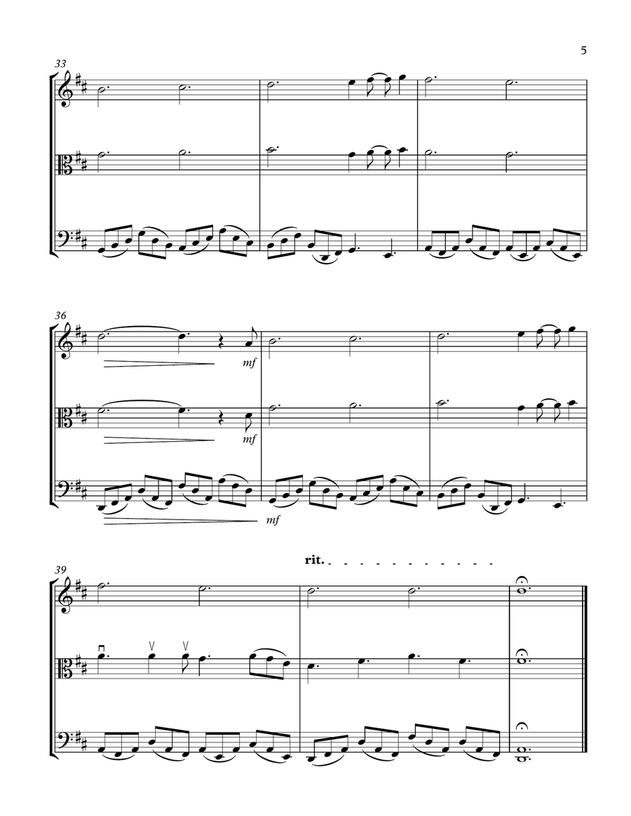 Can't Help Falling In Love String Trio scores gallery preview page 5