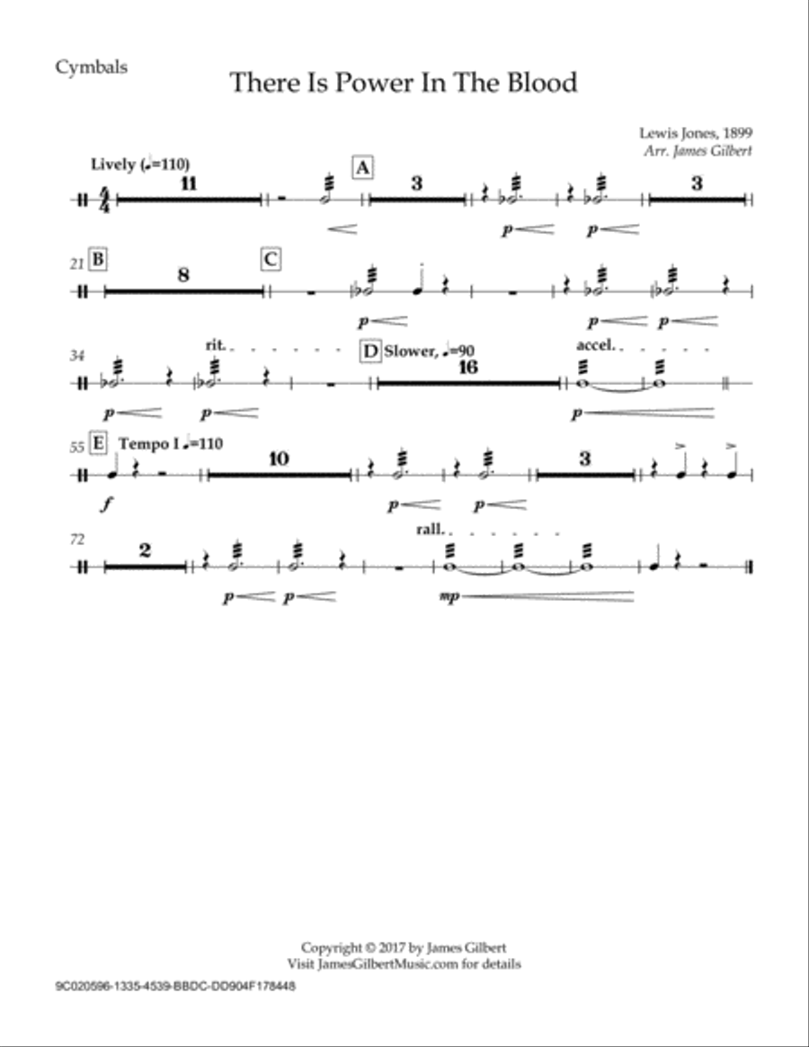 There Is Power In The Blood Concert Band scores gallery preview page 3