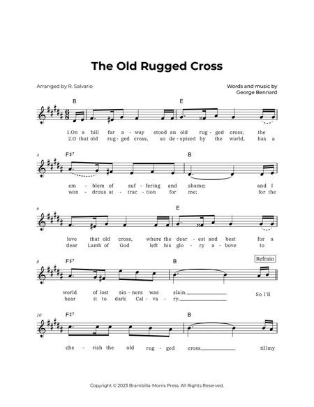 The Old Rugged Cross (Key of B Major) image number null