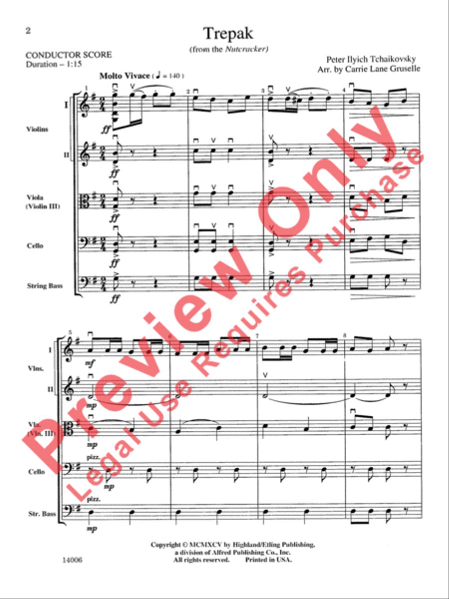 Trepak String Orchestra scores gallery preview page 3