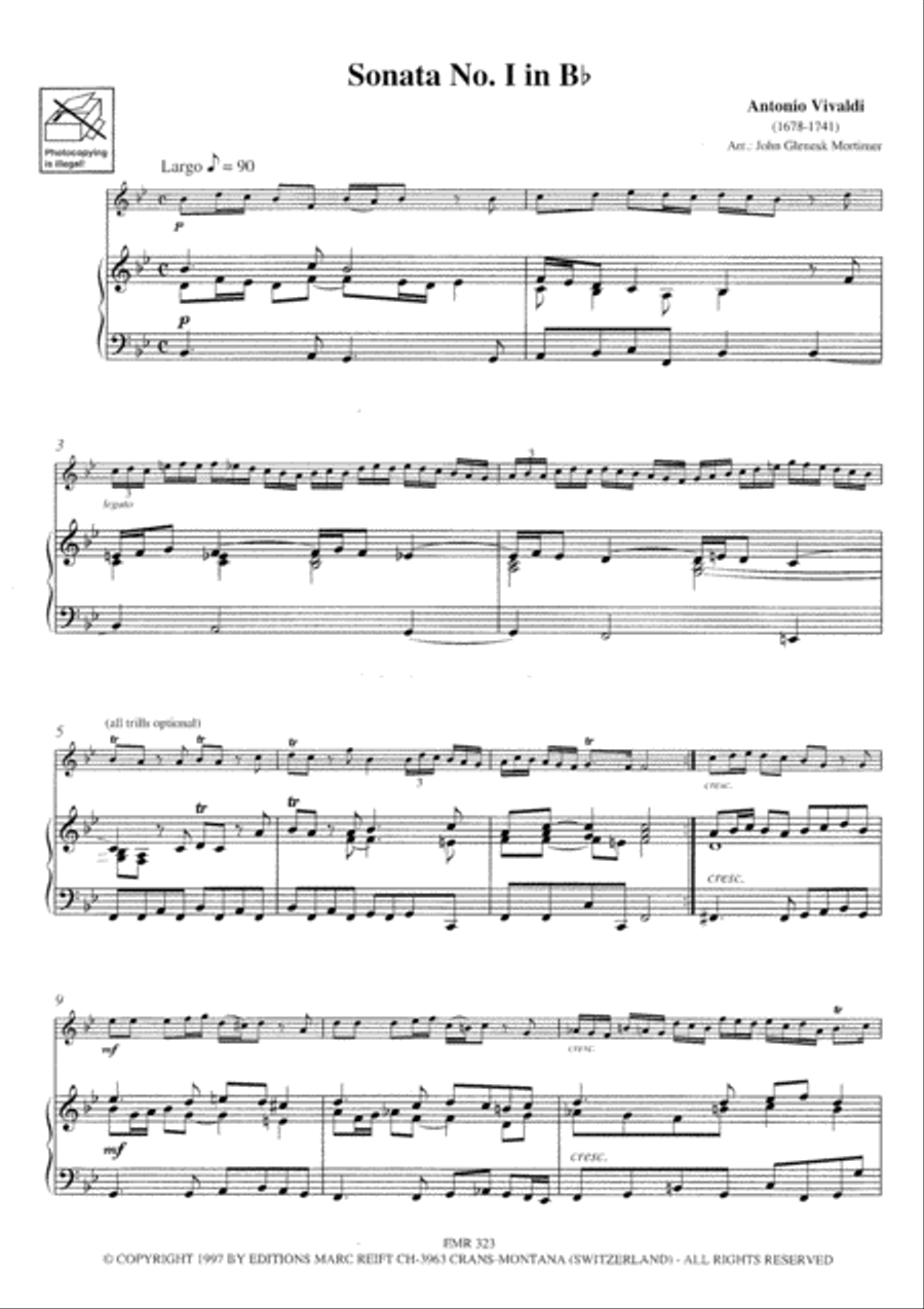 Sonata No. 1 Sonata No. 1 Tenor Saxophone scores gallery preview page 3