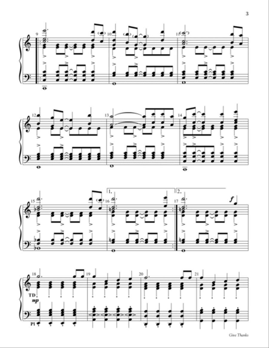 Give Thanks Handbell Choir scores gallery preview page 3