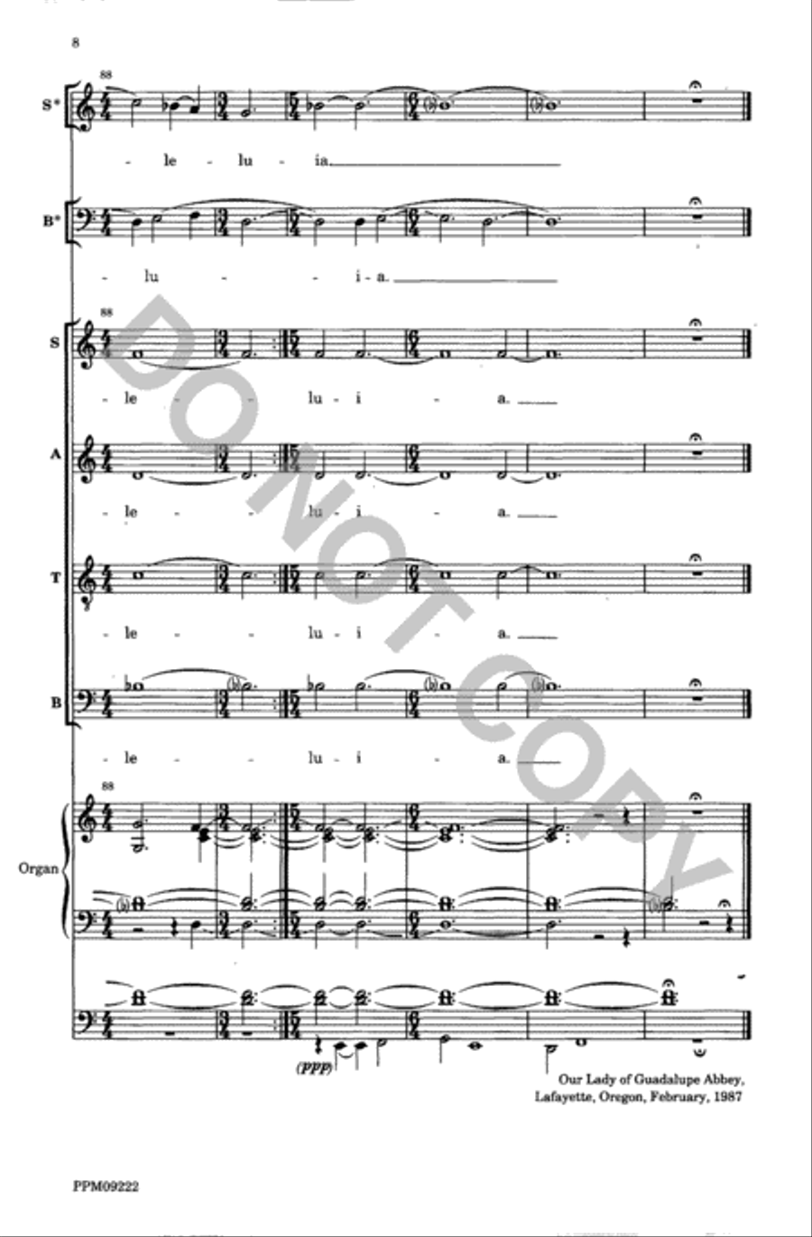 Respond: Caritas Abundat in Omnia 4-Part scores gallery preview page 9