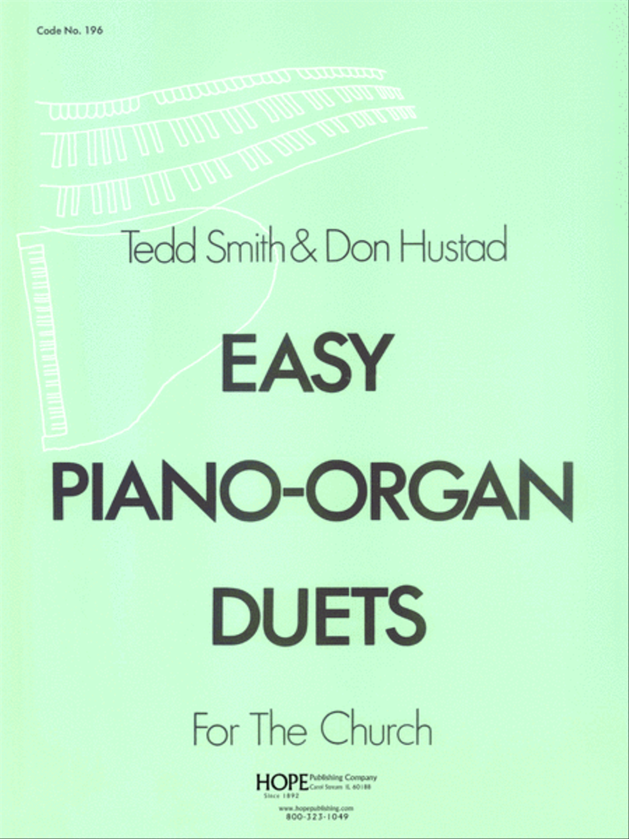 Book cover for Easy Piano-Organ Duets-Digital Download