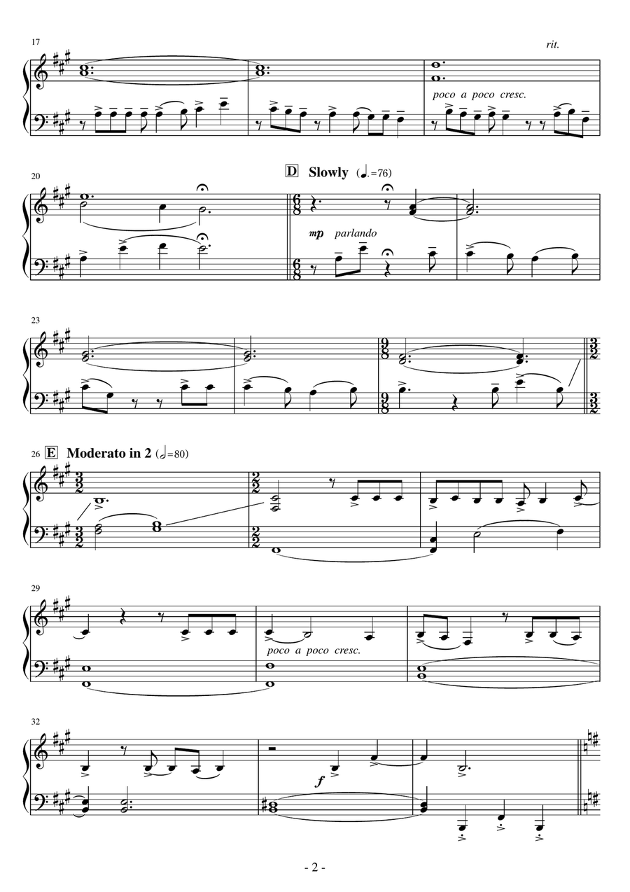 I Am Moana (Song Of The Ancestors) Easy Piano scores gallery preview page 2