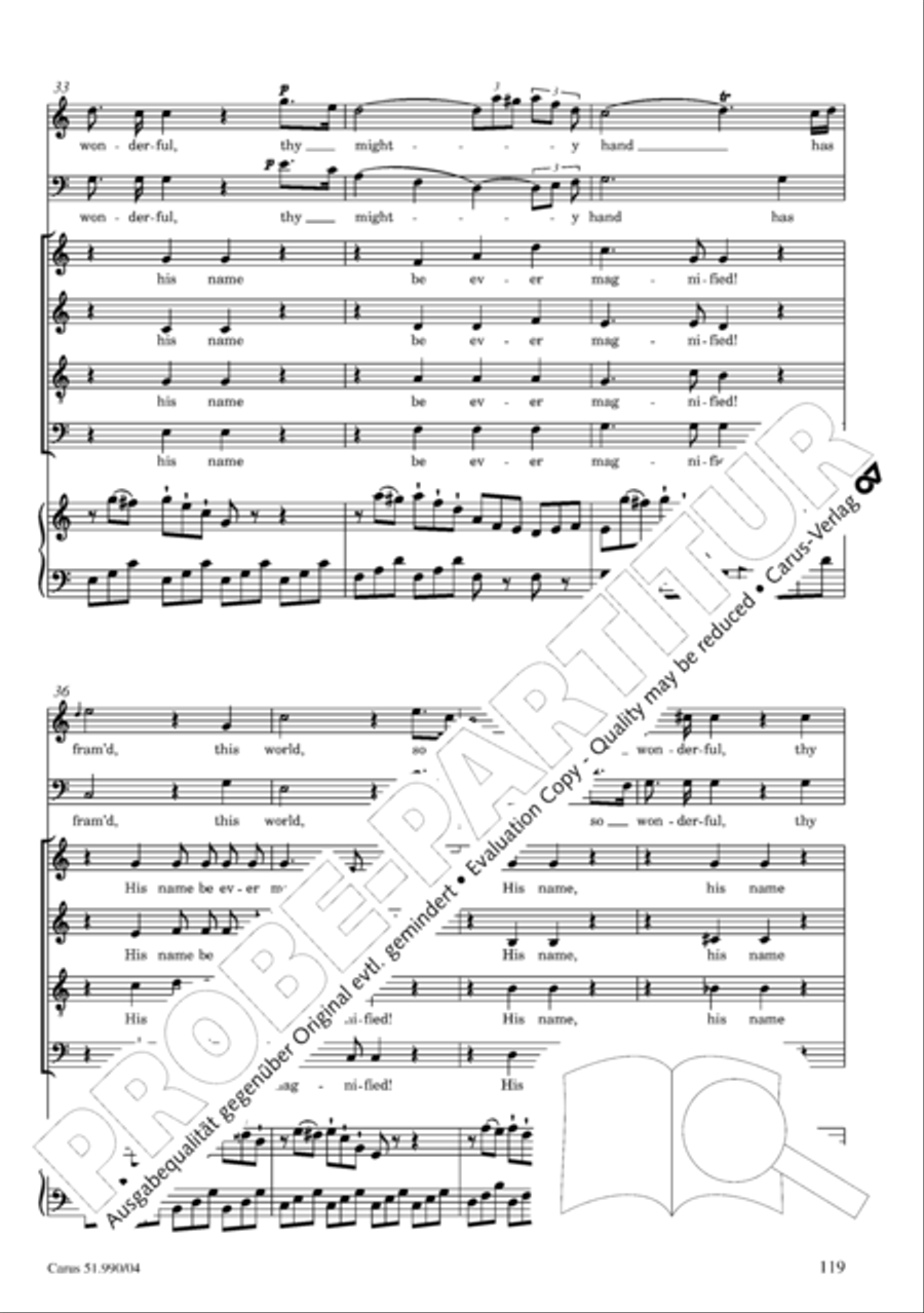 The Creation 4-Part scores gallery preview page 120