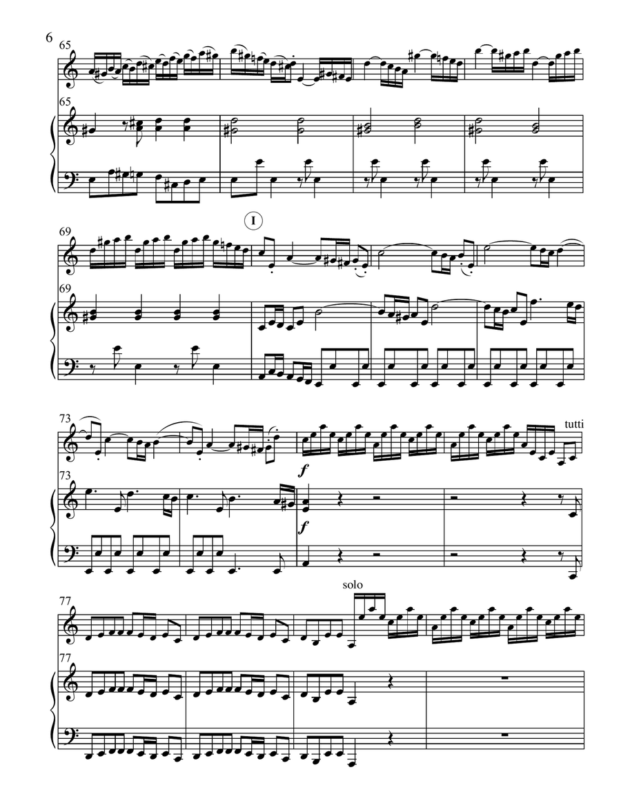 Violin Concerto in a minor F1 #183 Violin Concerto in a minor F1 #183 String Duet scores gallery preview page 6