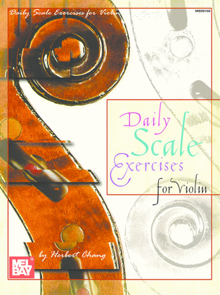 Book cover for Daily Scale Exercises for Violin