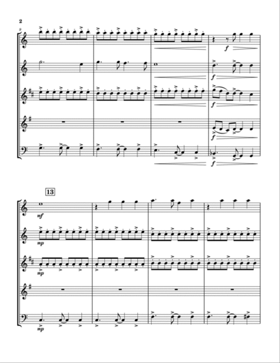 How Great Thou Art Woodwind Quintet scores gallery preview page 2