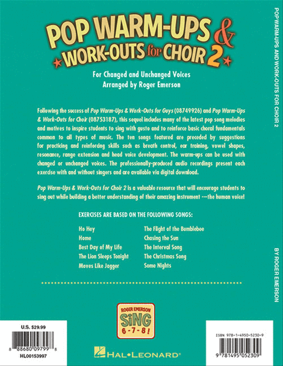 Pop Warm-Ups & Work-Outs for Choir, Vol. 2 image number null