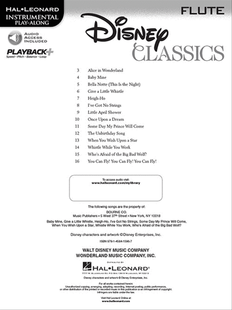 Disney Classics Flute Solo scores gallery preview page 2