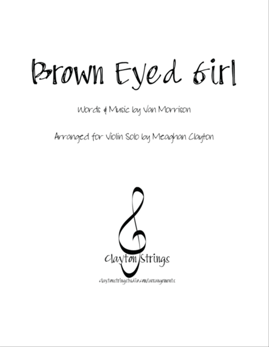 Brown Eyed Girl Violin Solo scores gallery preview page 1