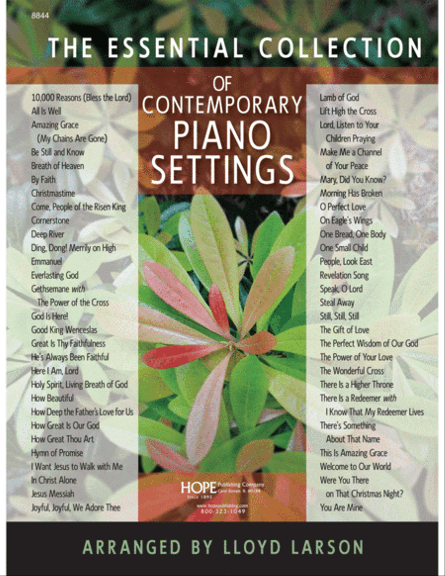 Essential Collection of Contemporary Piano Settings, The-Digital Download Piano Solo scores gallery preview page 1