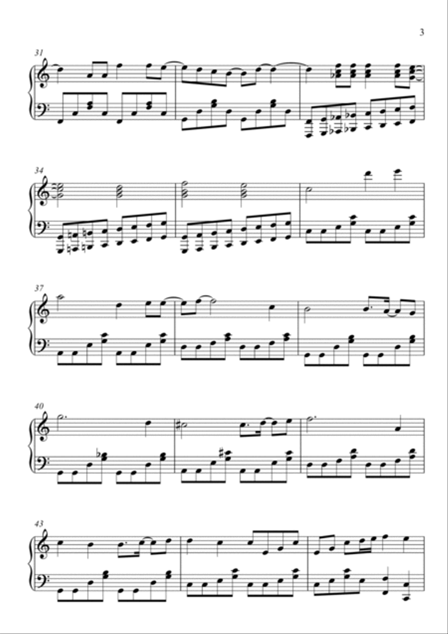 Words Don't Come Easy Piano Solo scores gallery preview page 3