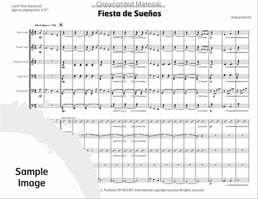 Fiesta de Suenos Steel Drum Band scores gallery preview page 4