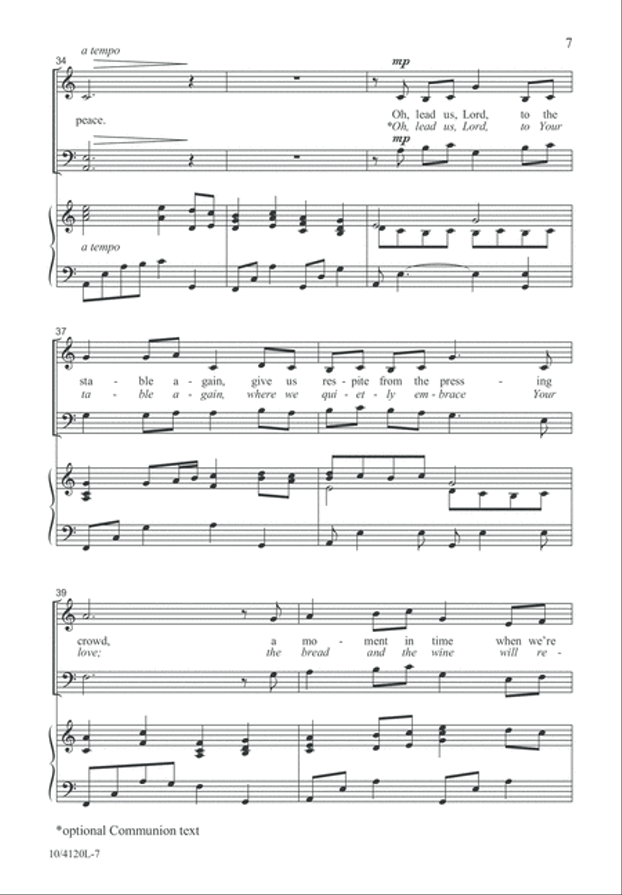 Jesus Is Our Christmas Peace 4-Part scores gallery preview page 7