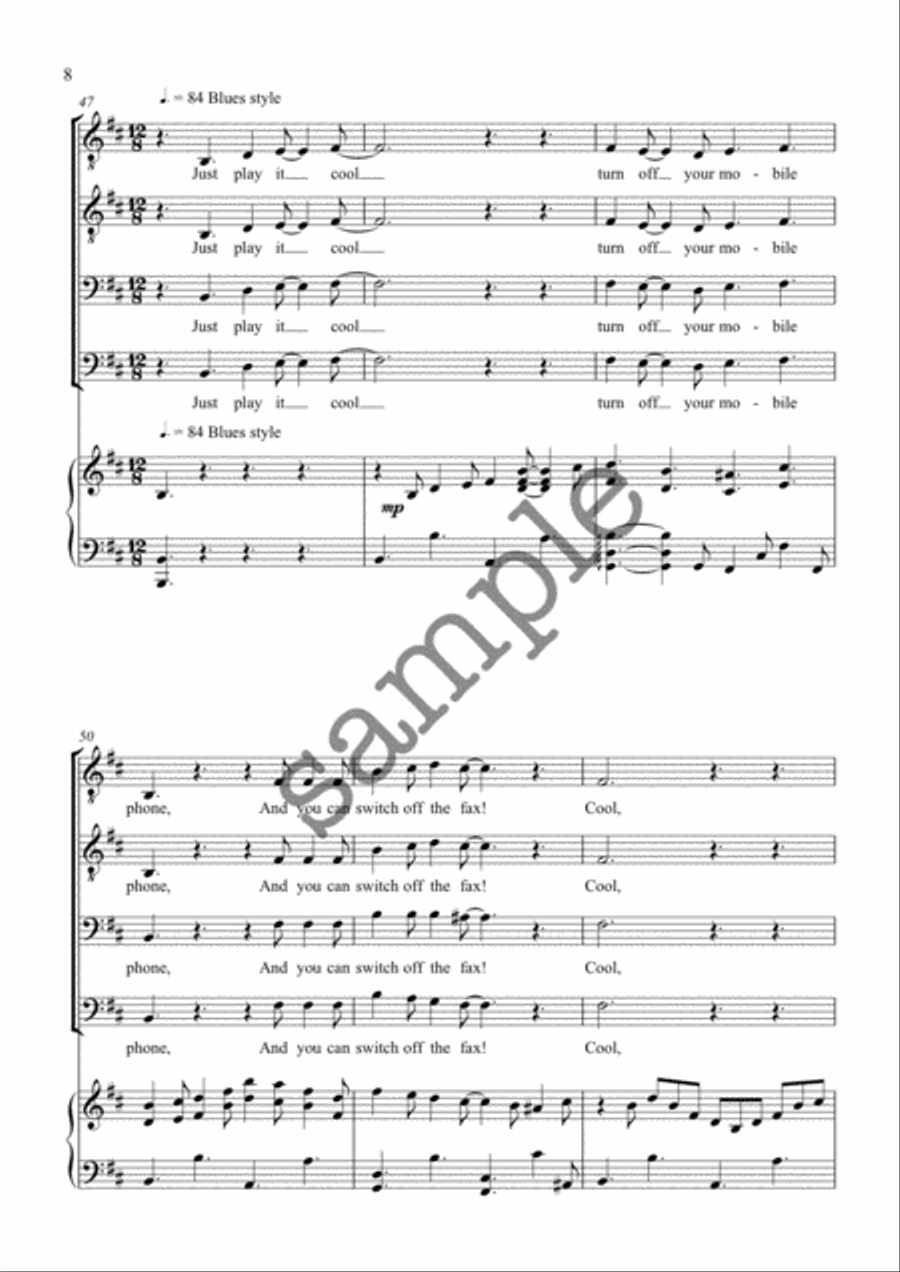 Sing for Your Life TTBB scores gallery preview page 8