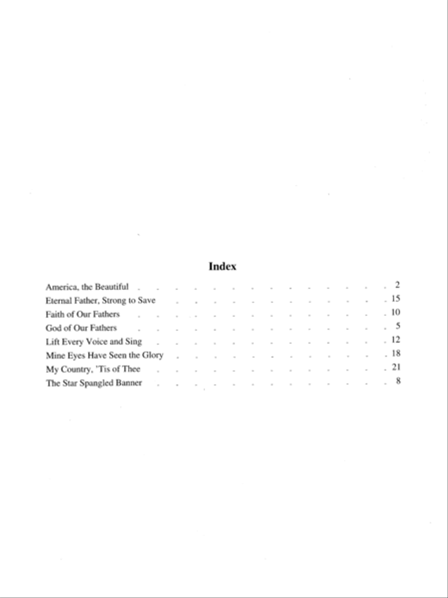 Patriotic Songs for Piano-Digital Download Piano Solo scores gallery preview page 5
