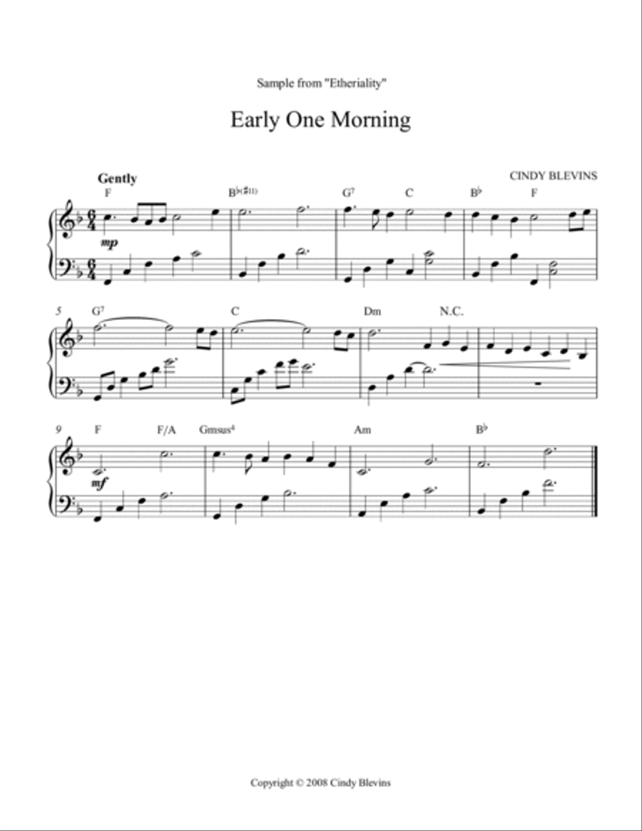 Etheriality, 12 original solos for Lever or Pedal Harp Pedal Harp scores gallery preview page 6