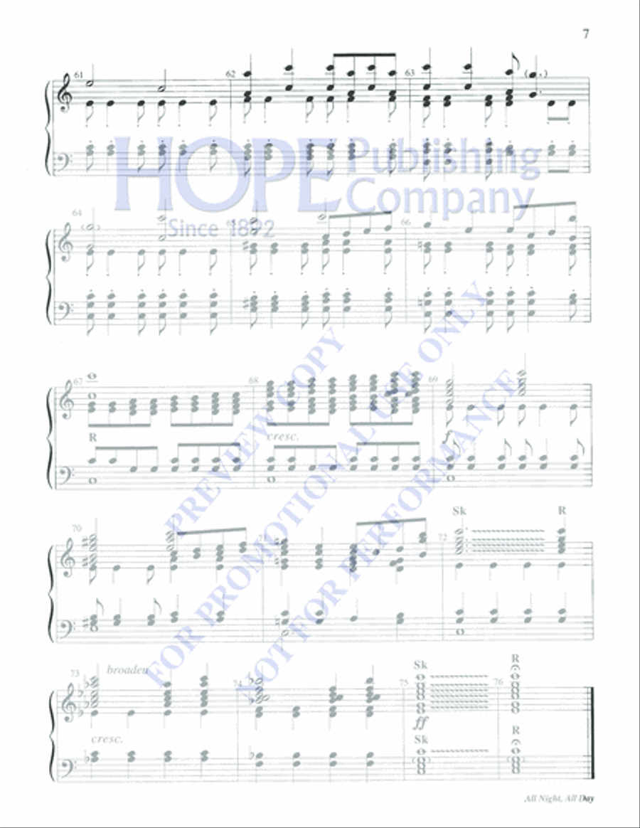 All Night, All Day 3-Octaves scores gallery preview page 7