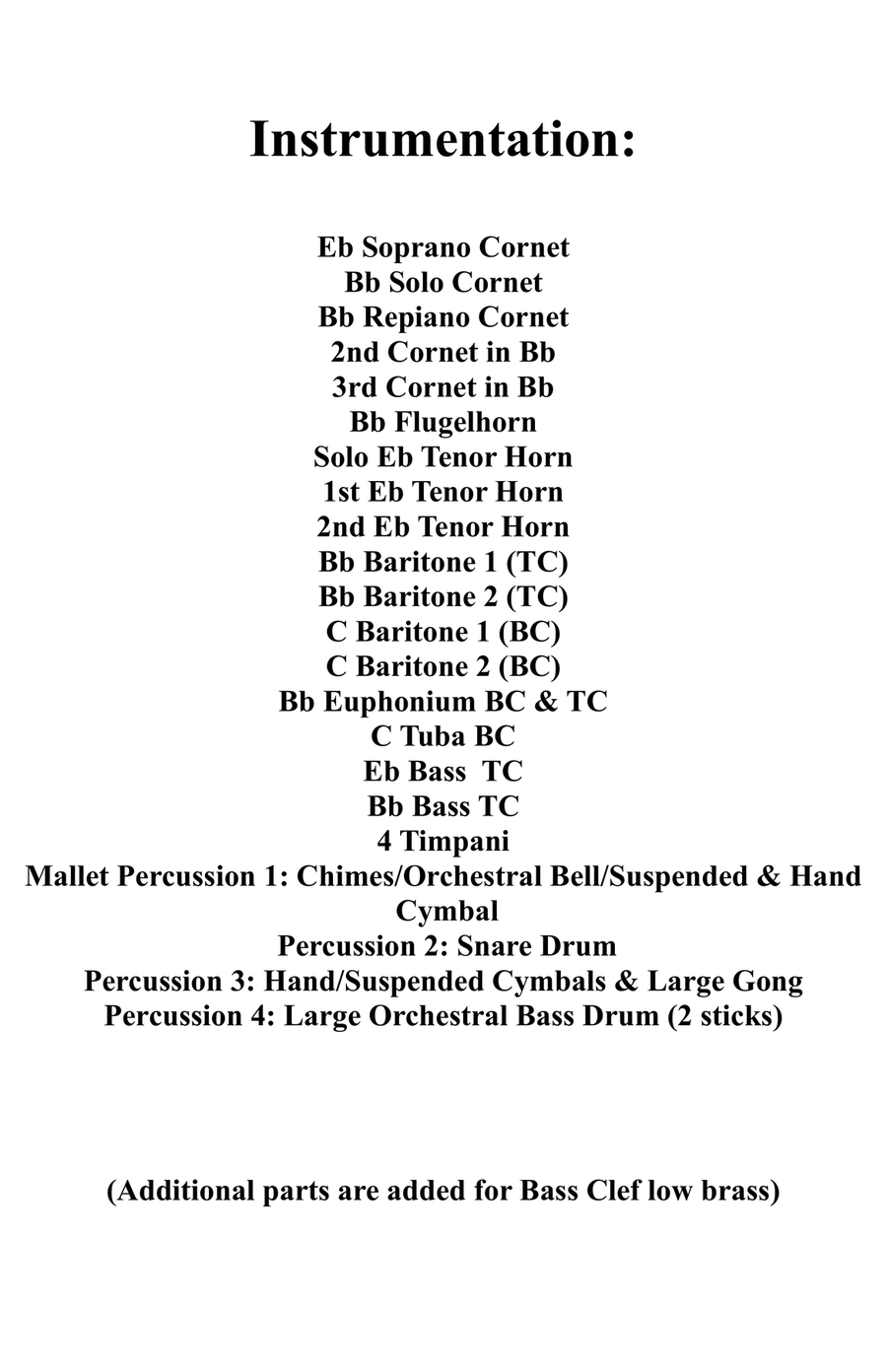 Ukrainian National Anthem for British/American Brass Band MFAO World National Anthem Series Brass Band scores gallery preview page 2