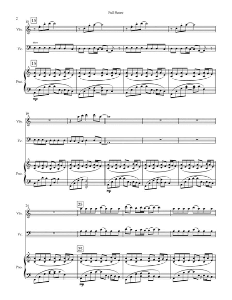 Californication Californication Piano Trio scores gallery preview page 2