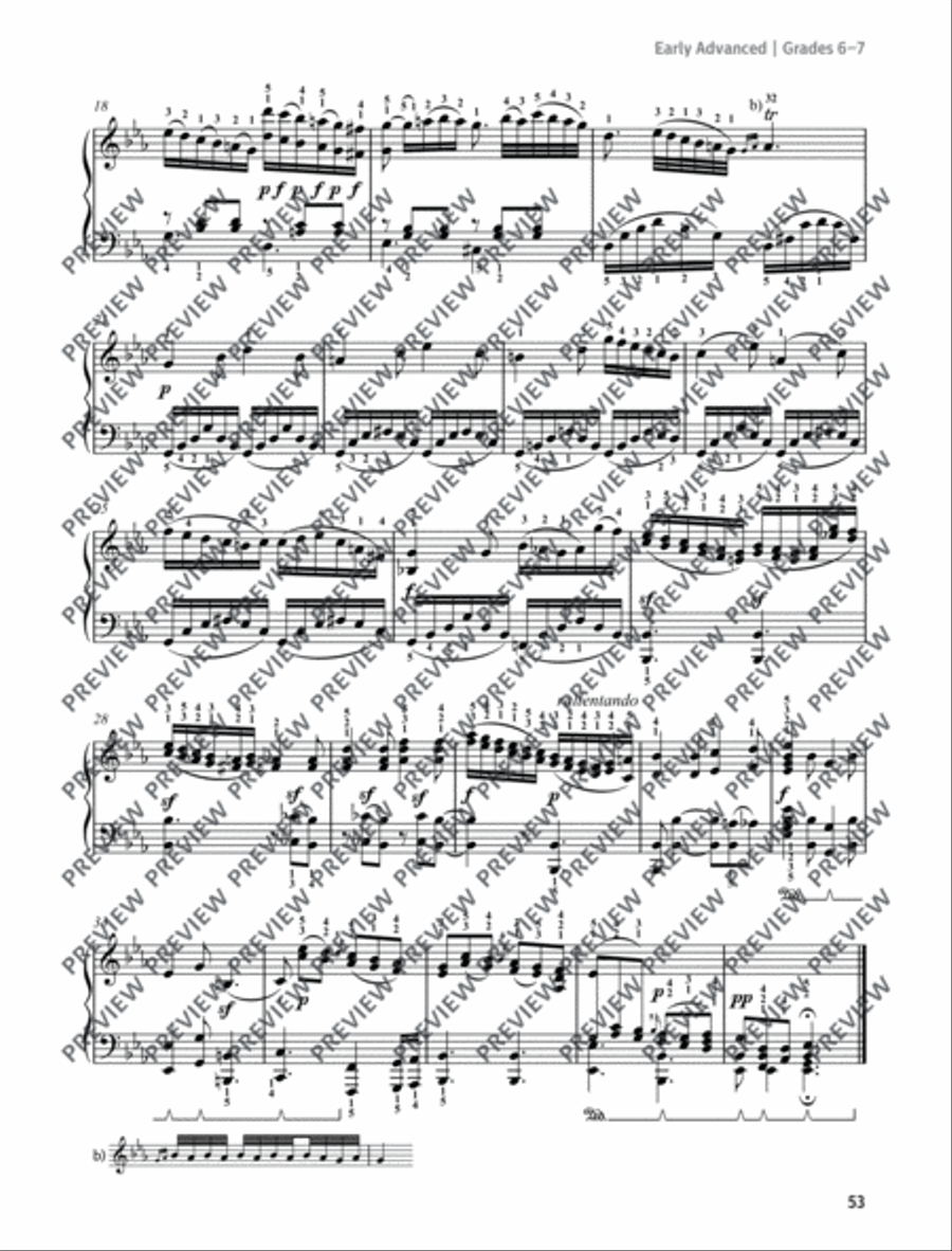 Adagio Adagio Piano Solo scores gallery preview page 3