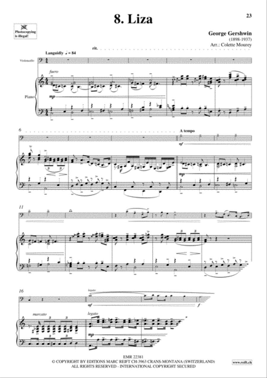 Gershwin 20 Greatest Hits Piano Accompaniment scores gallery preview page 10