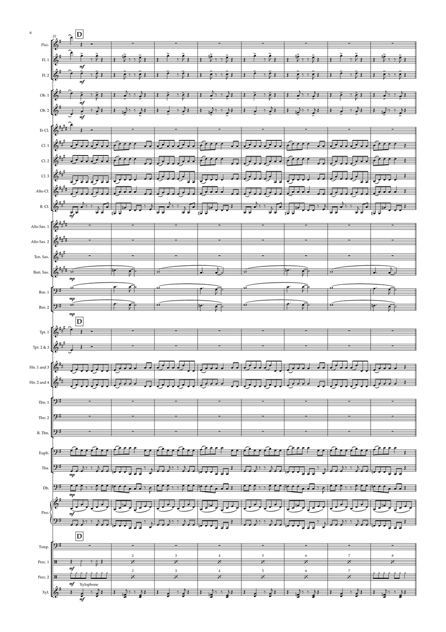 Orinoco Flow Concert Band scores gallery preview page 6